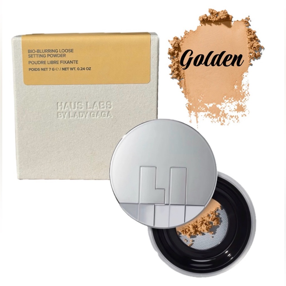 $38 Retail Haus Labs By Lady Gaga Bio-Blurring Loose Setting Powder - Golden